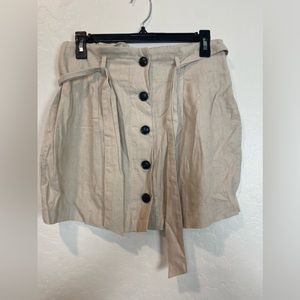 Khaki Paper Bag Skirt size Medium